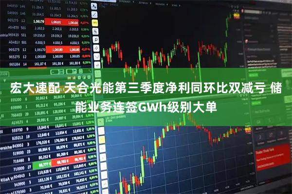 宏大速配 天合光能第三季度净利同环比双减亏 储能业务连签GWh级别大单