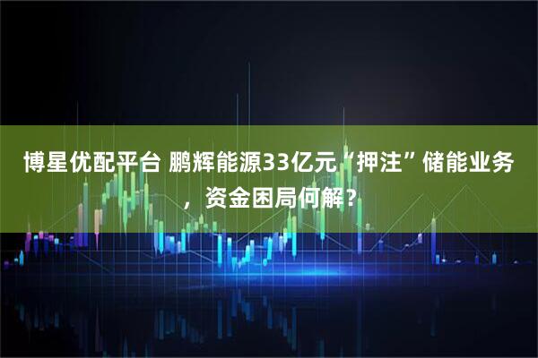 博星优配平台 鹏辉能源33亿元“押注”储能业务，资金困局何解？